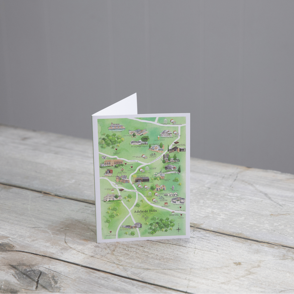 The perfect greeting card for friends and family who live in the Adelaide Hills SA