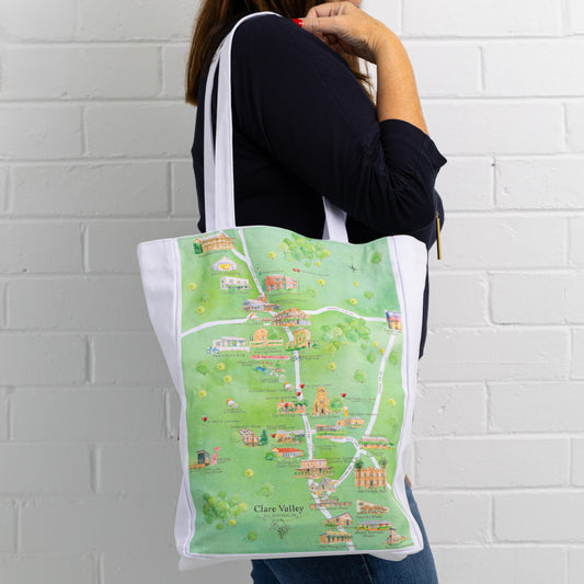 Clare Valley Wine Region Map Tote Bag PRE-ORDER