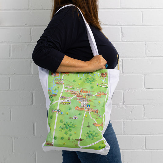 Rutherglen Wine Region Map Tote Bag
