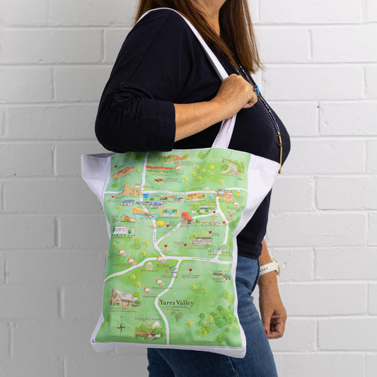 Yarra Valley Wine Region Map Tote Bag PRE-ORDER