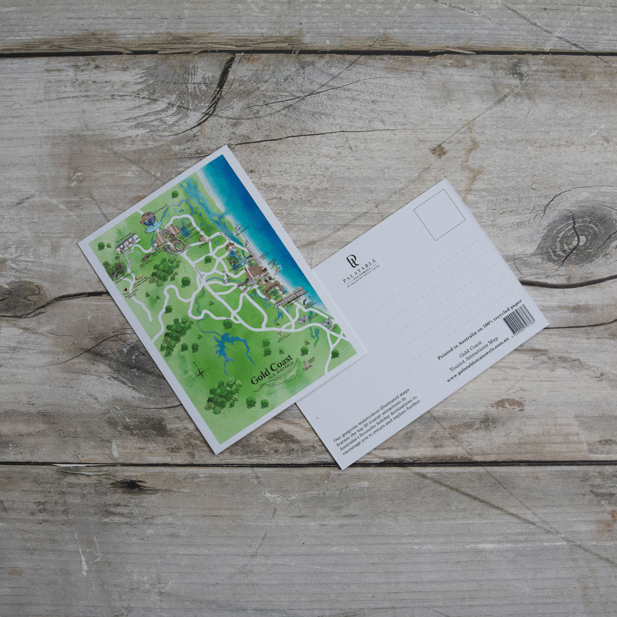 The perfect postcards for friends and family who live on or love visiting the Gold Coast