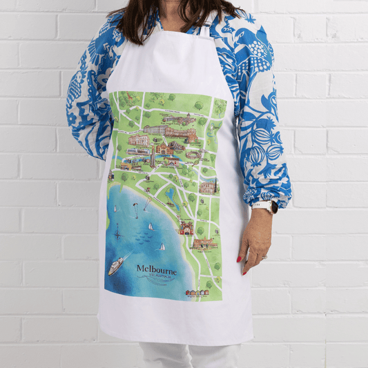 Melbourne Tourist Attractions Map Apron